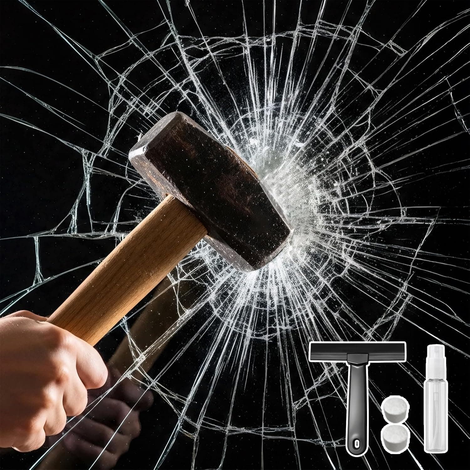 DARUITE Film de Sécurité Anti-Éclats Transparent