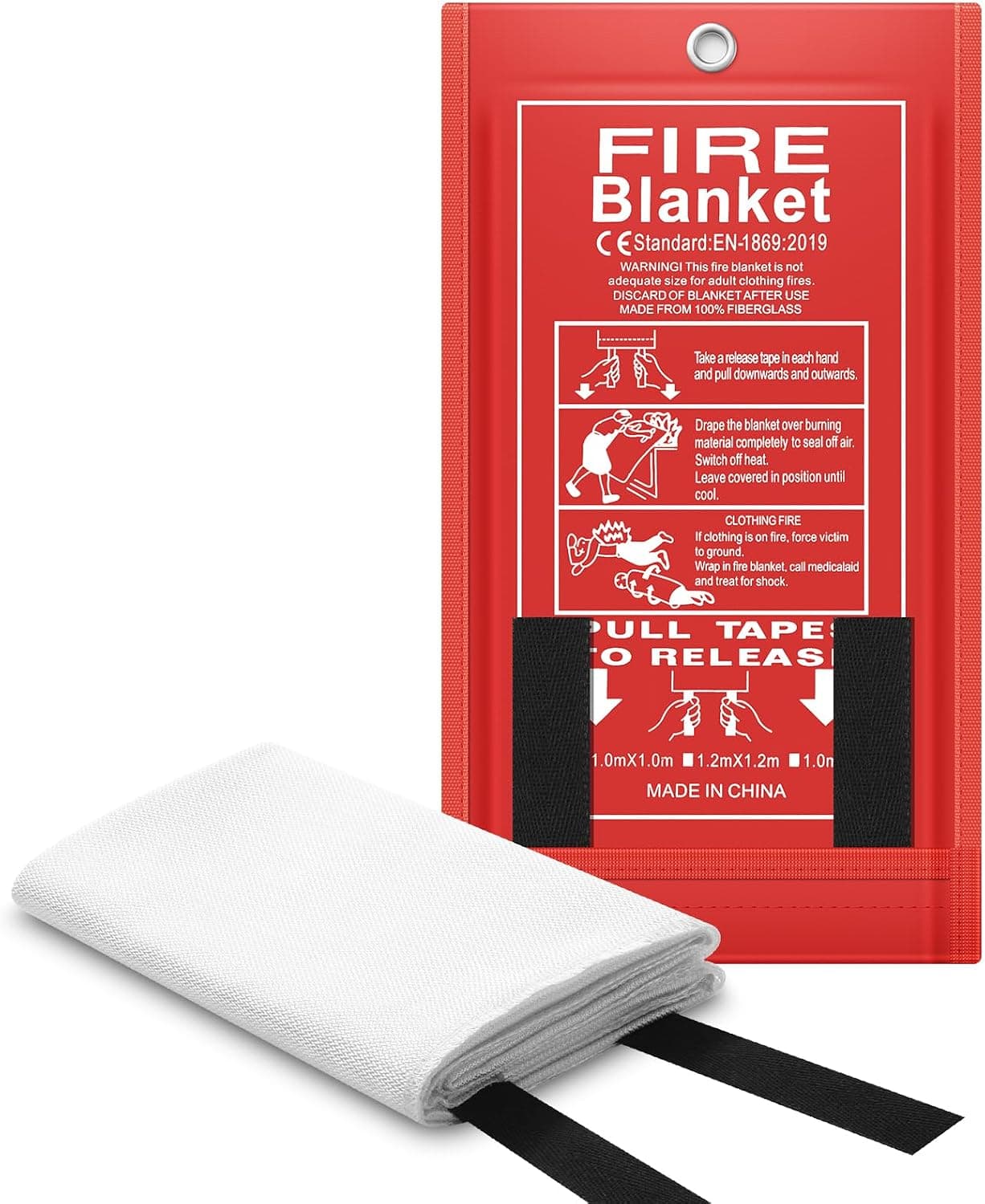 FLASLD Couverture Anti-Feu Grand Format en Fibre de Verre