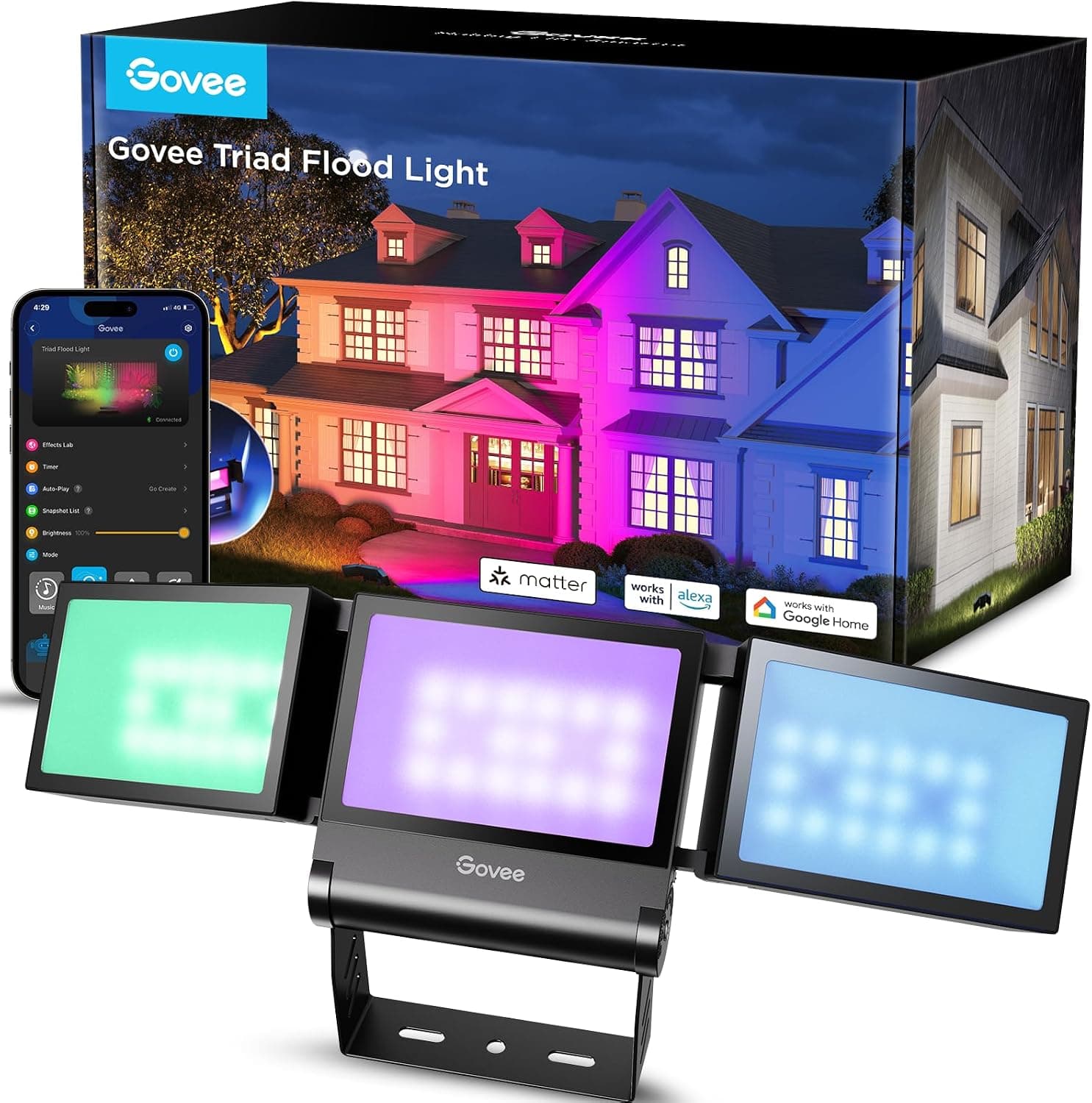 Govee Projecteur LED RGBIC Connecté