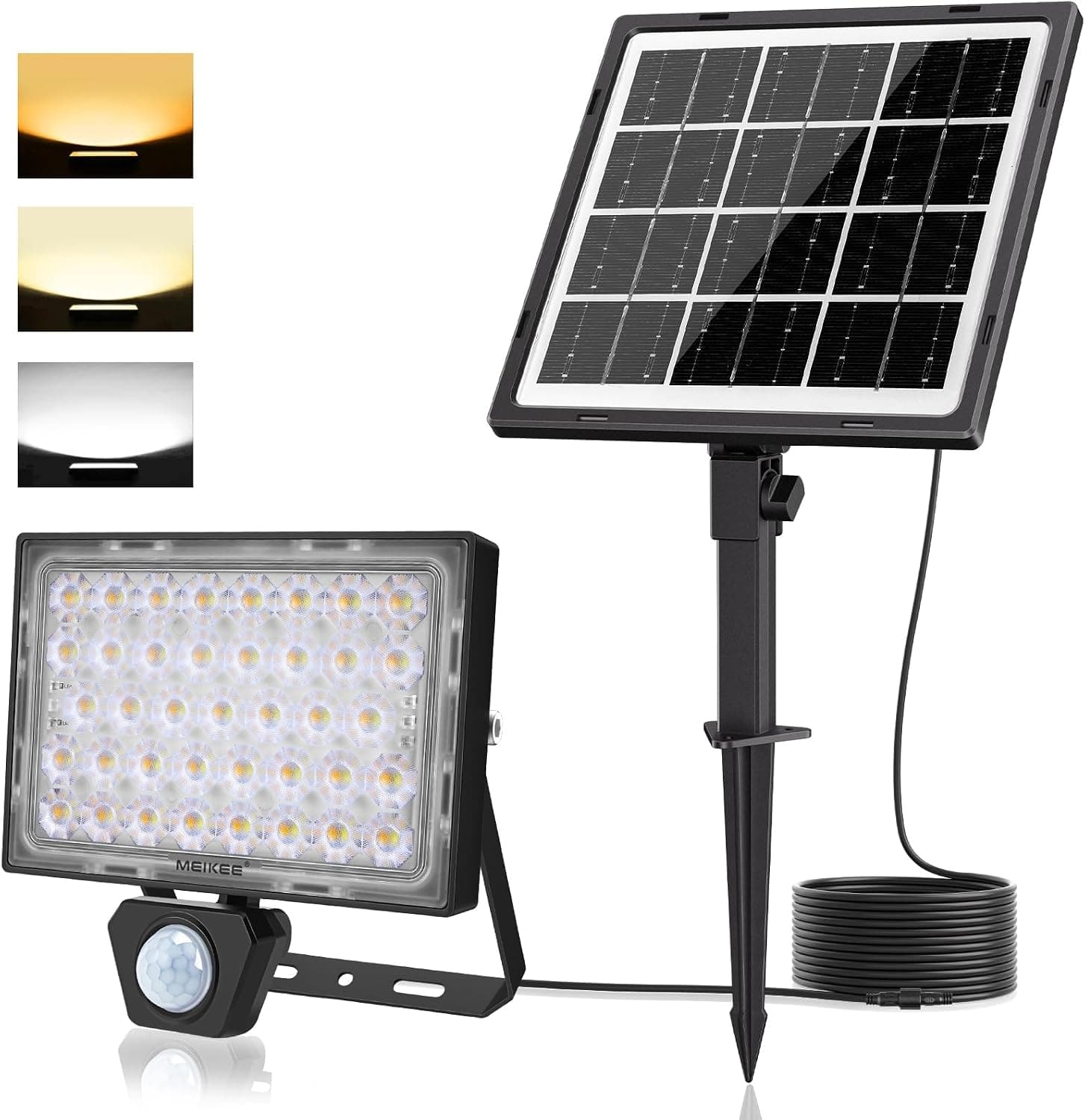 MEIKEE Projecteur Solaire à Détecteur de Mouvement