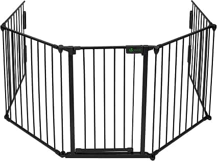 VOUNOT Barrière de Sécurité Pliable 3 m, 5 Panneaux