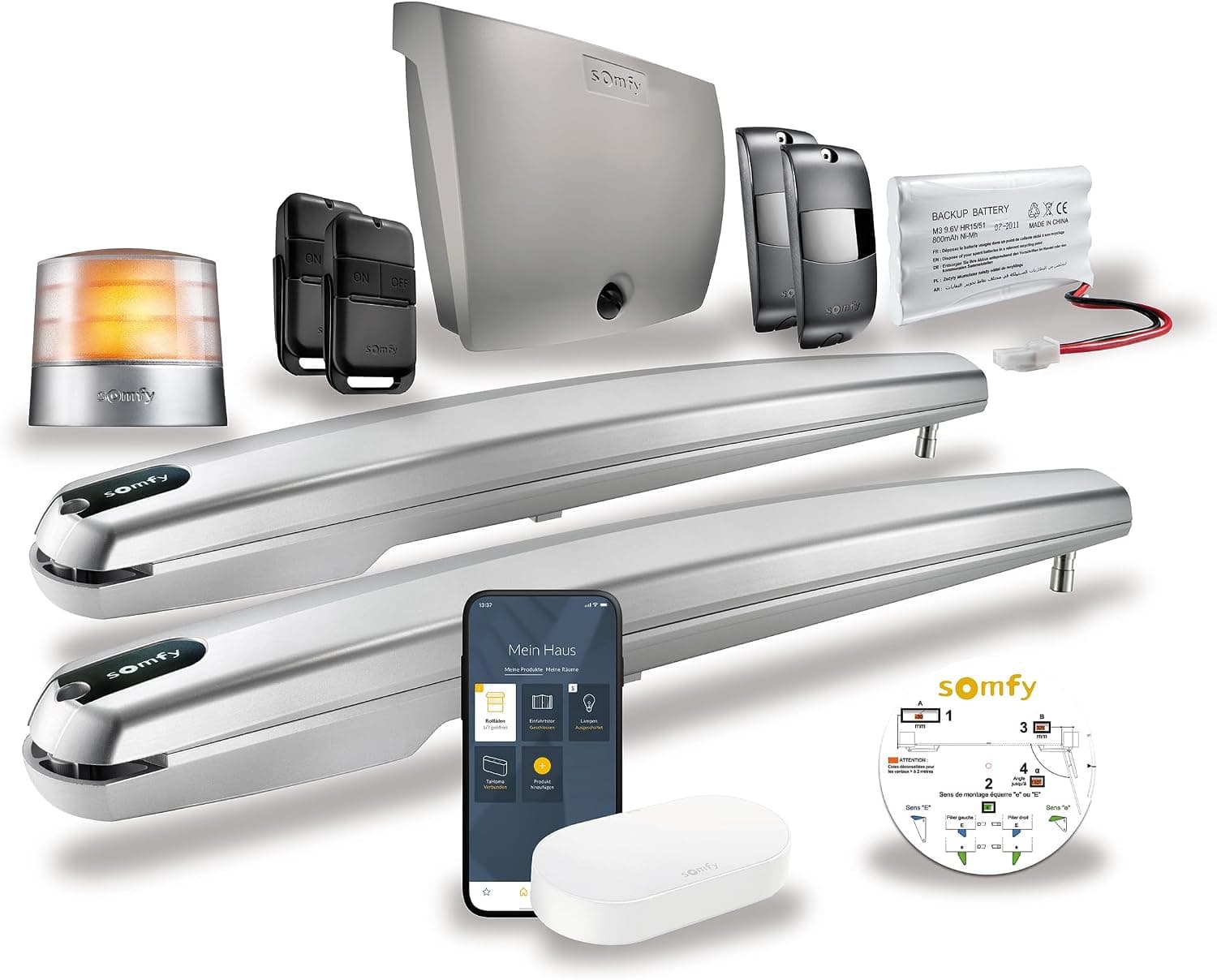 Somfy Exavia Star Connecté Motorisation à Vérins